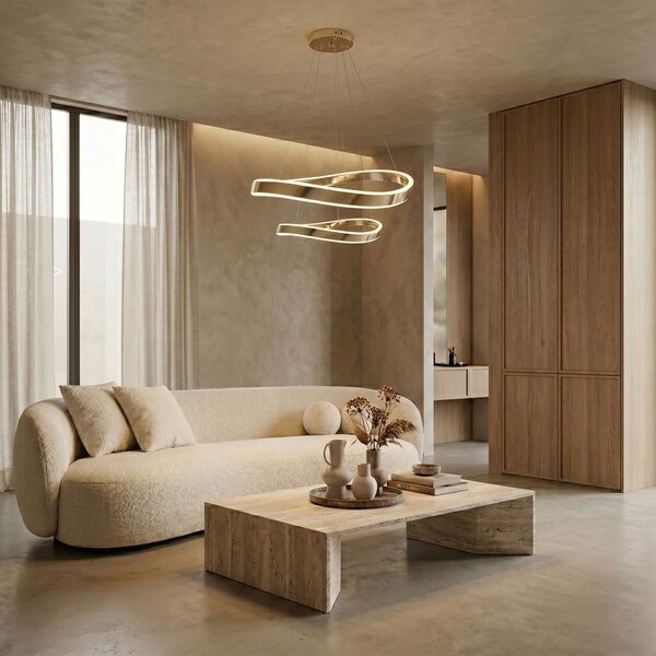 VISEĆA STROPNA LAMPA SWE063-CP GOLD