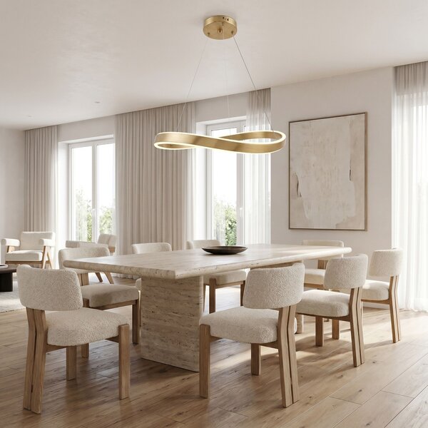 VISEĆA STROPNA LAMPA SWE069-CP 80cm BRUSH GOLD