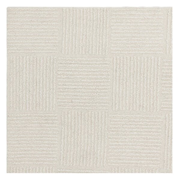Ručno rađen vunen tepih boje slonovače 120x170 cm Zennith Grid – Asiatic Carpets