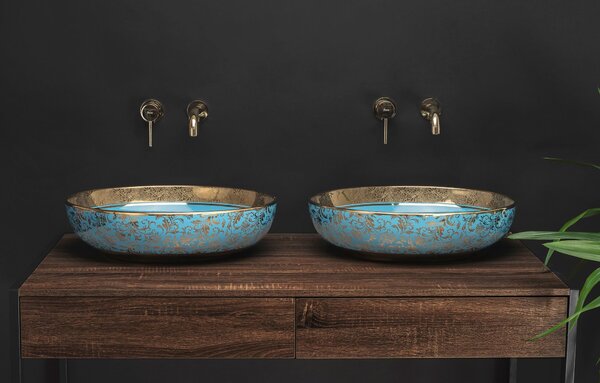 Umivaonik Rea Margot Gold/Blue