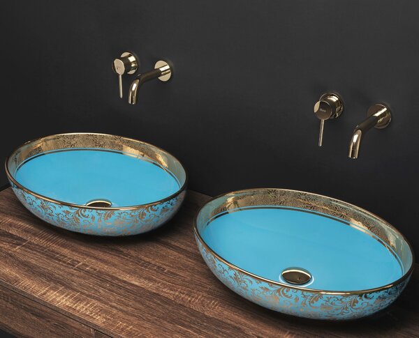 Umivaonik Rea Margot Gold/Blue