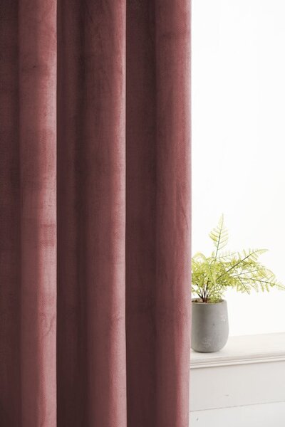 Zatamnjujuća zavjesa ELVIO VELVET 140x250 cm, staro ružičasta Sistem za vješanje: Metalni prstenovi