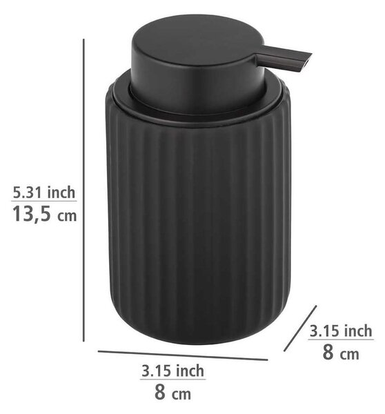 Mat crni keramički set pribora za kupaonicu Belluno – Wenko