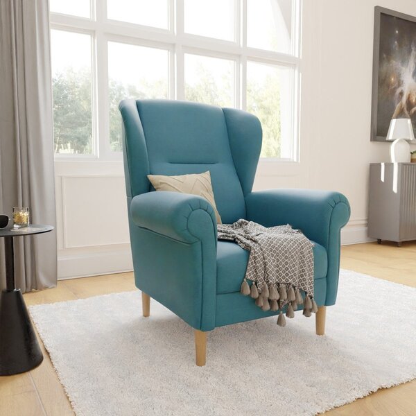 Tirkizna wing fotelja Swan – Ropez