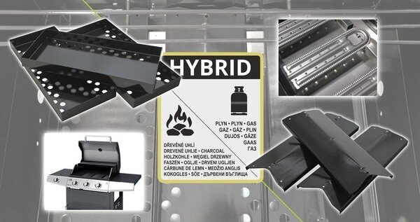 Plinski/na ugljen roštilj Hybrid Core – Cattara