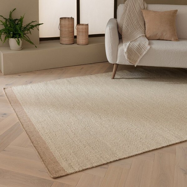 Bež/krem ručno rađen vunen tepih 120x170 cm Lima Sand – Asiatic Carpets