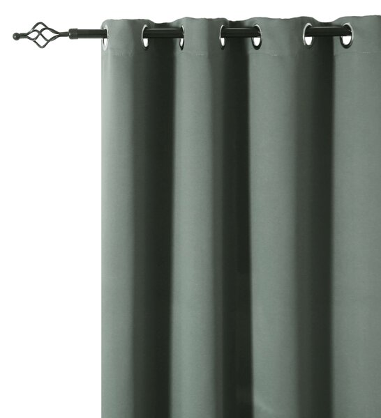 Sivozeleni zavjes OXFORD 140x250 cm Sistem za vješanje: Metalni prstenovi