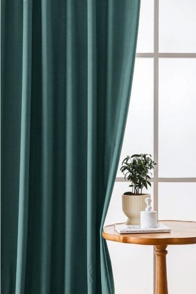 Zamračujuća zavjesa VELVET 140x250 cm, tirkizna Sistem za vješanje: Traka za nabiranje