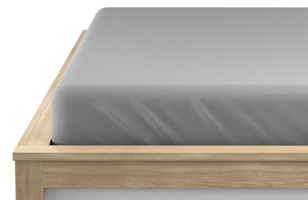 Jersey plahta svijetlosiva 90 x 200 cm