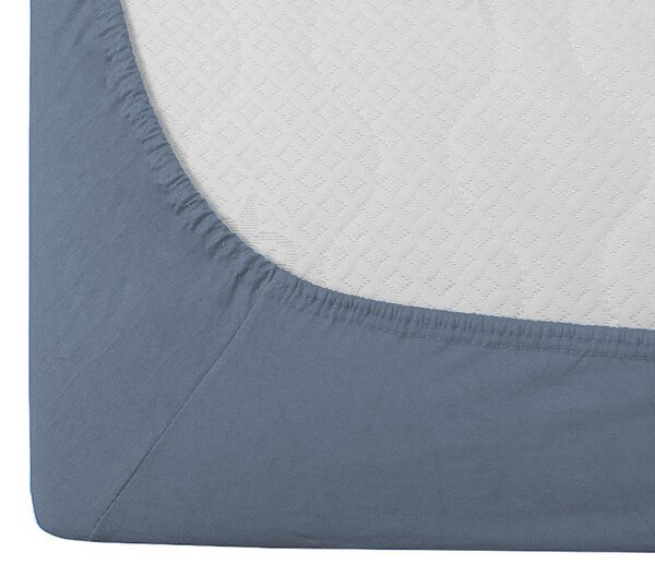 Jersey plahta tamnoplava 90 x 200 cm