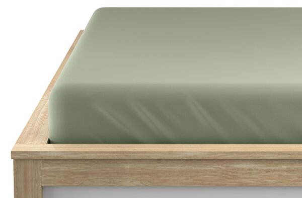 Jersey plahta svijetlo zelena 90 x 200 cm