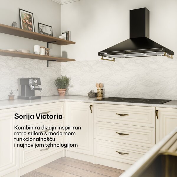 Klarstein Victoria 90 Duo Set indukcijsko kuhalo, 90 cm, indukcijsko kuhalo, napa