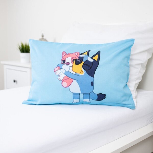 Plava pamučna dječja posteljina za dječji krevetić 100x135 cm Bluey – Jerry Fabrics