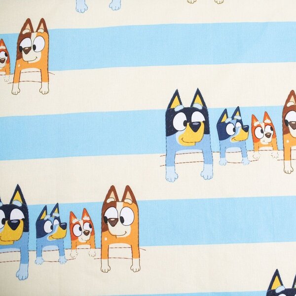 Plava pamučna dječja posteljina za dječji krevetić 100x135 cm Bluey – Jerry Fabrics