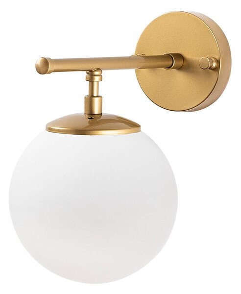 Bijela/mjedena zidna lampa Roe – Opviq lights