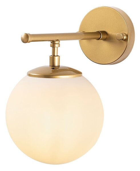Bijela/mjedena zidna lampa Roe – Opviq lights