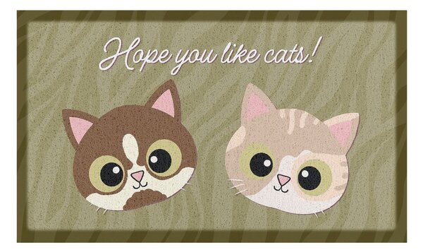 Otirač 40x70 cm Hope You Like Cats – Artsy Doormats