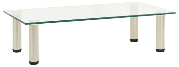 VidaXL TV stalak prozirni 60 x 35 x 17 cm od kaljenog stakla