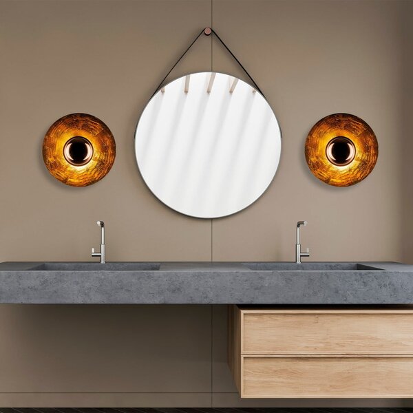 Zidna lampa u bakrenoj boji ø 38 cm Kurt – Opviq lights
