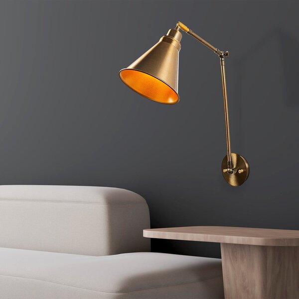 Zidna lampa u zlatnoj boji ø 20 cm Chicago – Opviq lights