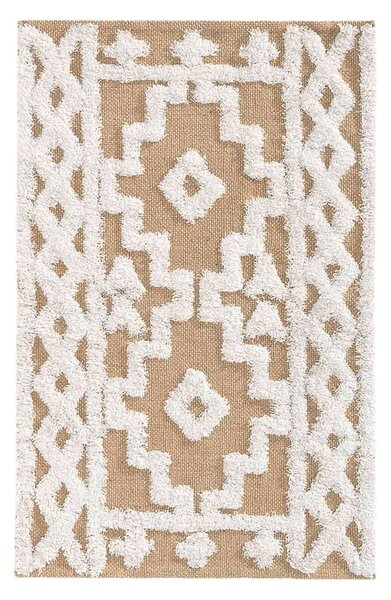 Bež tepih od mješavine jute 60x90 cm Medine – douceur d'intérieur