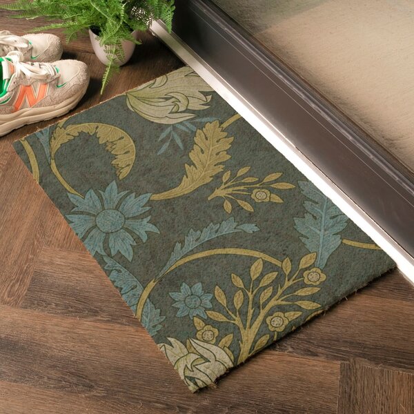 Otirač od kokosovih vlakana 40x60 cm William Morris – Artsy Doormats