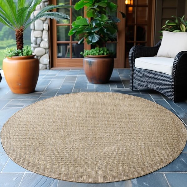 Bež okrugli vanjski tepih ø 120 cm Giza – Ayyildiz Carpets