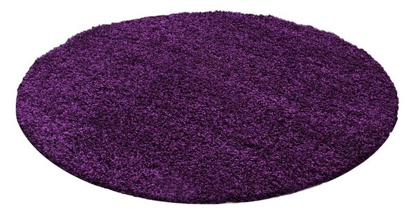 Tamno ljubičasti okrugli tepih ø 80 cm Life – Ayyildiz Carpets