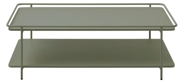 Zeleni metalni stolić za kavu 55x110 cm Yuba – Unique Furniture