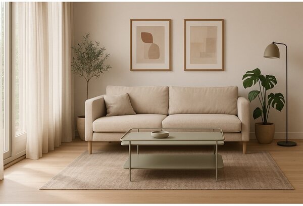 Zeleni metalni stolić za kavu 55x110 cm Yuba – Unique Furniture