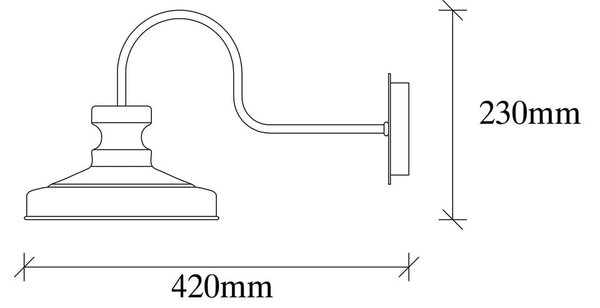 Zidna lampa u zlatnoj boji ø 22 cm Kiruna – Opviq lights