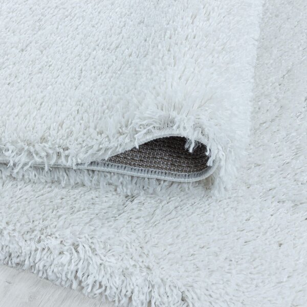 Bijeli okrugli tepih ø 80 cm Fluffy – Ayyildiz Carpets
