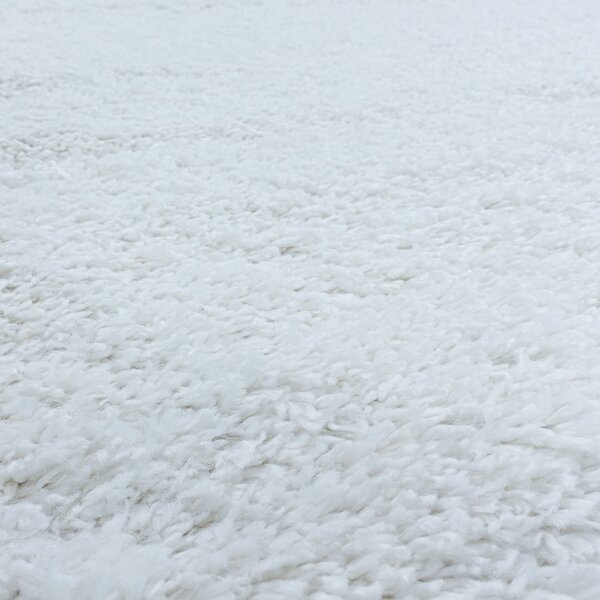 Bijeli okrugli tepih ø 80 cm Fluffy – Ayyildiz Carpets