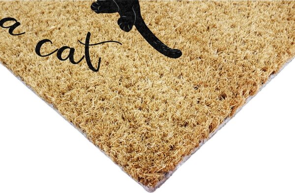 Otirač od kokosovih vlakana 40x60 cm Life Is Better With a Cat – Artsy Doormats