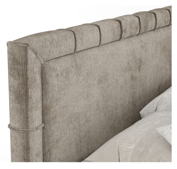 Bež boxspring krevet s prostorom za pohranu 180x200 cm Voyage – Maison de Rêve