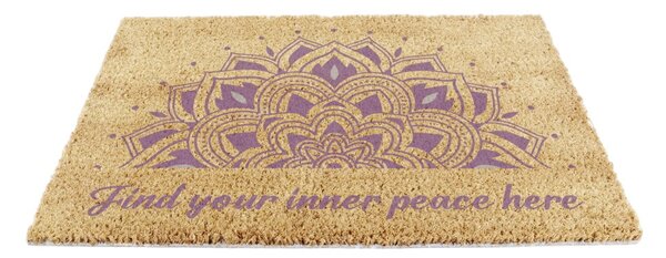 Otirač od kokosovih vlakana 40x60 cm Find Your Inner Peace – Artsy Doormats