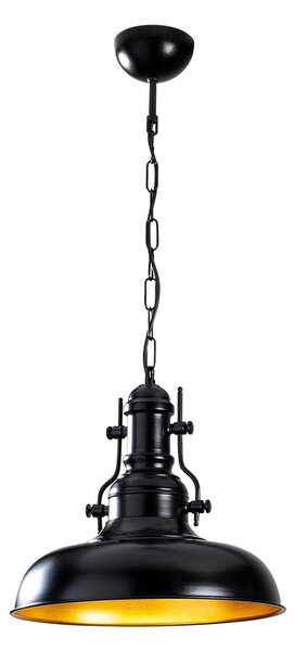 Crna viseća svjetiljka s metalnim sjenilom ø 32 cm Detroit – Opviq lights