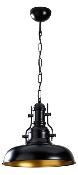 Crna viseća svjetiljka s metalnim sjenilom ø 32 cm Detroit – Opviq lights