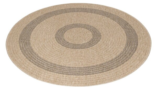 Crni/bež okrugli vanjski tepih ø 120 cm Comilla – Ayyildiz Carpets