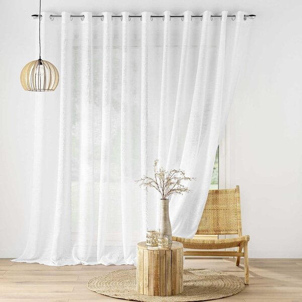 Bijela prozirna zavjesa 400x240 cm Haltona – douceur d'intérieur