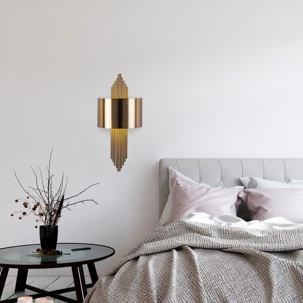 Zidna lampa u zlatnoj boji Rayi – Opviq lights