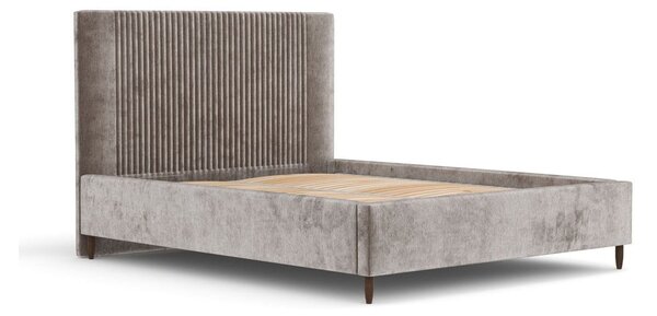 Bež tapecirani bračni krevet s prostorom za odlaganje s podnicom 180x200 cm Etero – Maison de Rêve