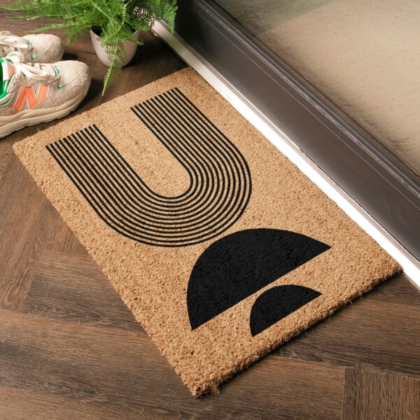 Otirač od kokosovih vlakana 40x60 cm Half Moon – Artsy Doormats