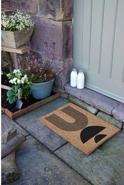 Otirač od kokosovih vlakana 40x60 cm Half Moon – Artsy Doormats