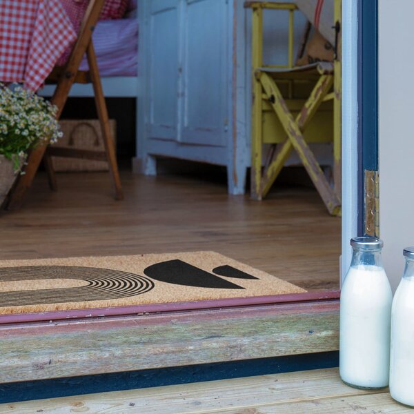 Otirač od kokosovih vlakana 40x60 cm Half Moon – Artsy Doormats
