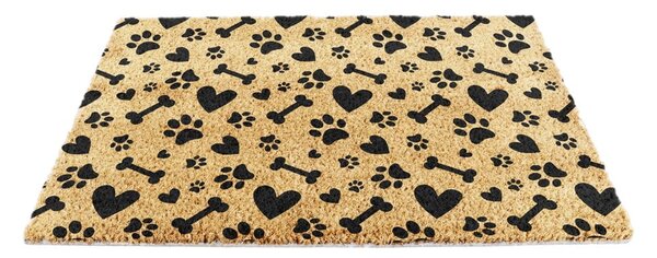 Otirač od kokosovih vlakana 60x90 cm Paws and Bones – Artsy Doormats