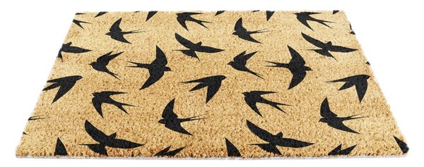 Otirač od kokosovih vlakana 40x60 cm Swallows – Artsy Doormats