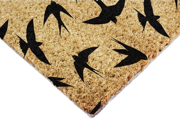 Otirač od kokosovih vlakana 40x60 cm Swallows – Artsy Doormats