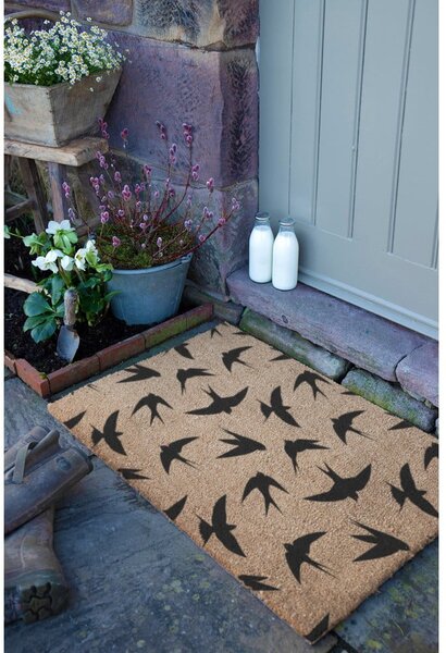 Otirač od kokosovih vlakana 40x60 cm Swallows – Artsy Doormats
