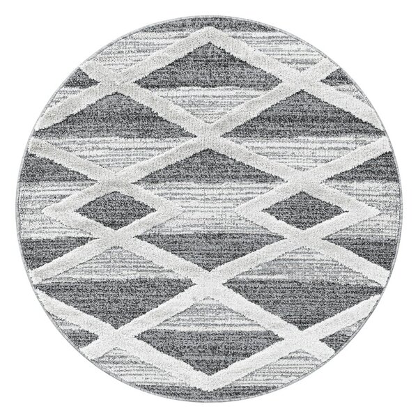 Sivi okrugli tepih ø 120 cm Pisa – Ayyildiz Carpets